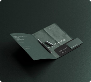 Folder and card set